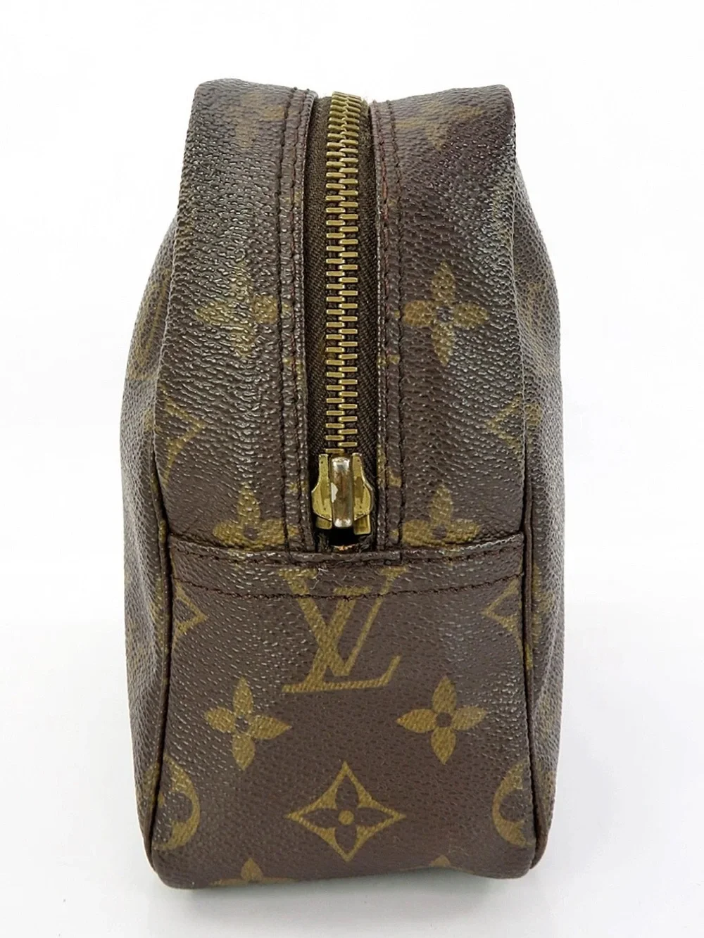 Louis Vuitton Monogram Canvas Brown & Gold Cosmetic Pouch